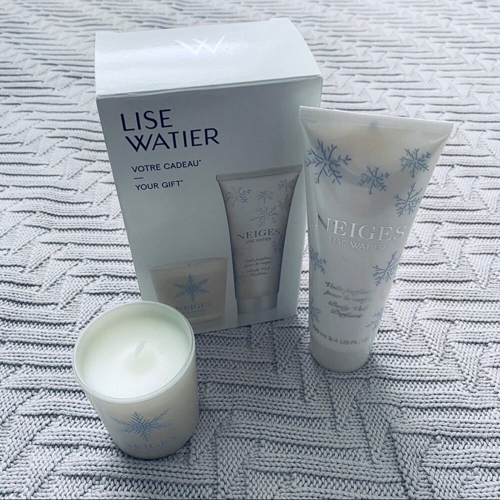 NIB Lise Waiter candle and lotion gift set